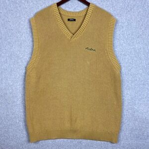 Malbon Golf Mens Size XXL Tan Sunday V Neck Vest